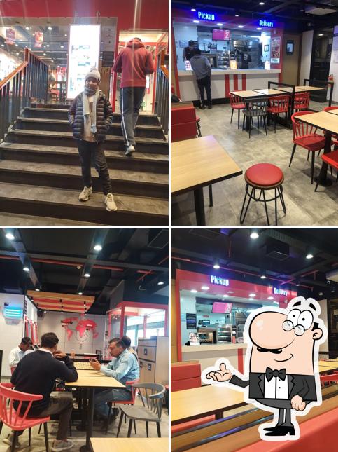 The interior of KFC