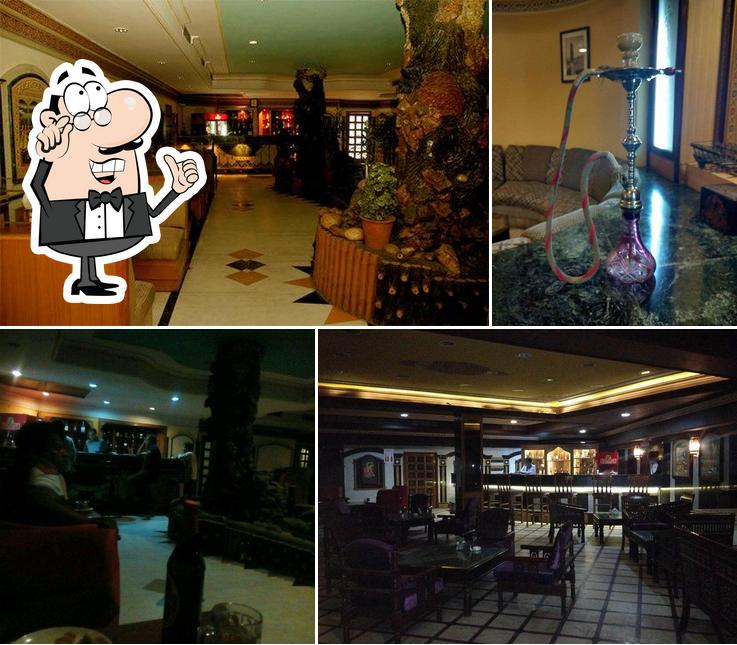 The interior of SAQI BAR