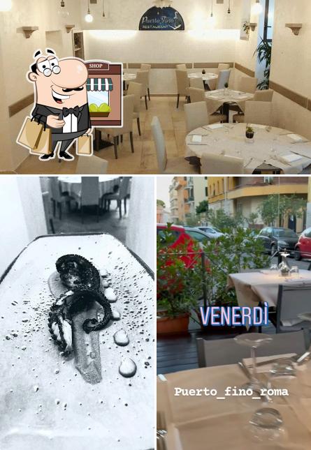 La esterno e interni del ristorante