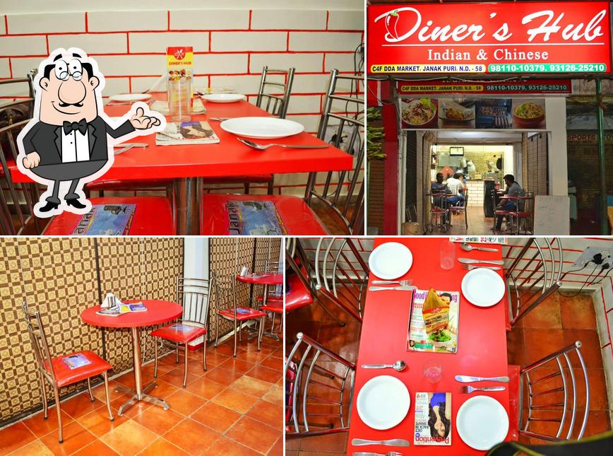 The interior of Diner's Hub