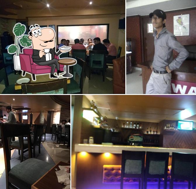 The interior of Eden Kitchen & Bar - Best bar and restaurant in noida