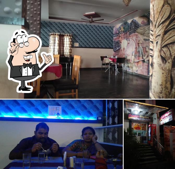 Check out the image displaying interior and bar counter at Shobha Pizza Centre