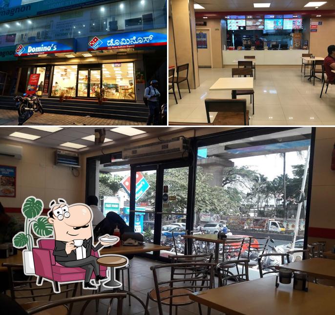 The interior of Domino's Pizza Uttarahalli, Bengaluru