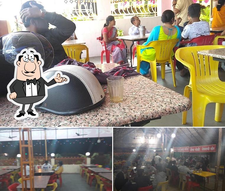 Among different things one can find interior and food at Hotel Sunil