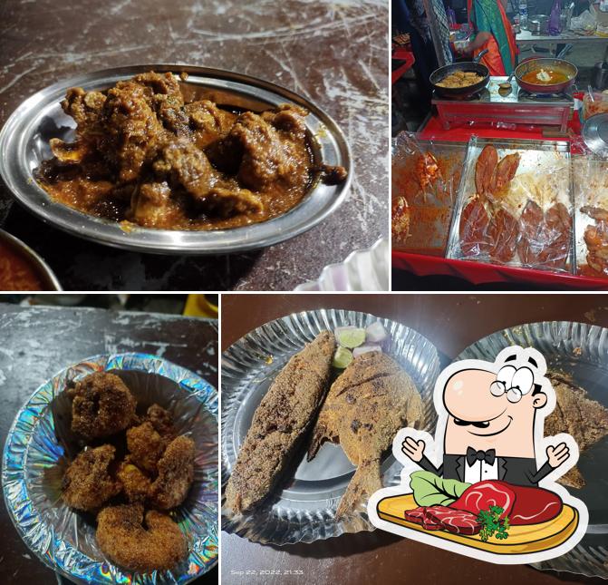 Meat dishes are offered by Agri Katta Stall