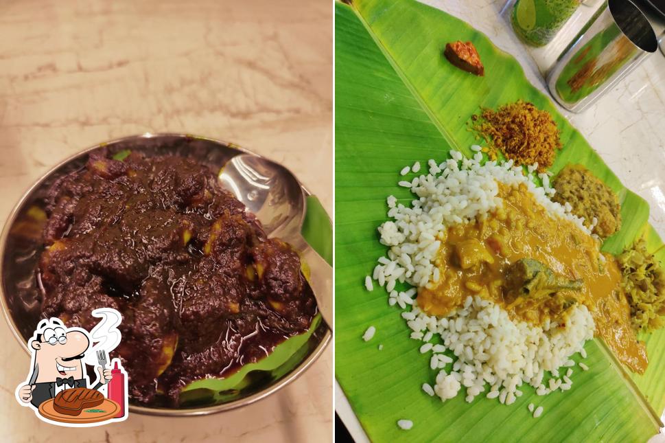 Meat dishes are served at Celebration - Coastal Cuisine