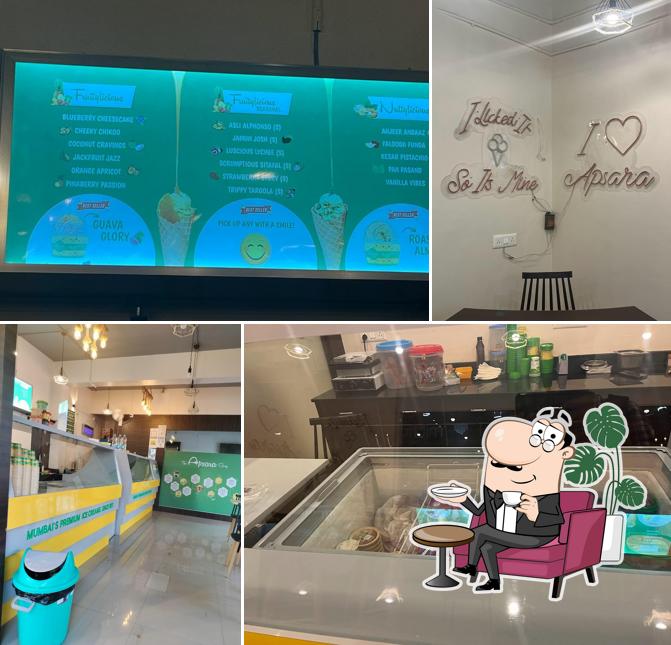 The interior of Apsara Ice Creams