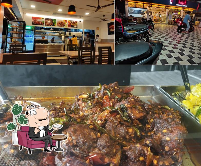 The image of interior and seafood at Grand Hayal Restaurant