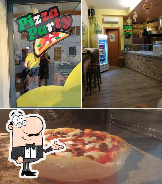 La foto della interni e cibo di Pizza Party