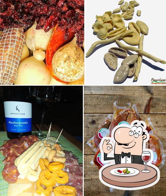 Platti al Enoteca e prodotti tipici PIACERI LUCANI