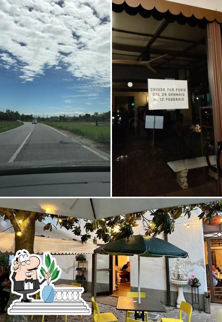 La esterno e interni del ristorante