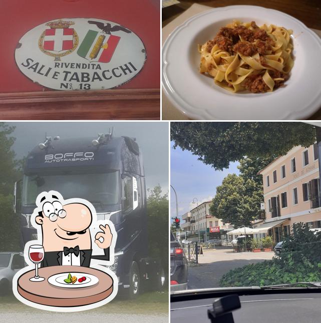 La cibo e esterno del ristorante