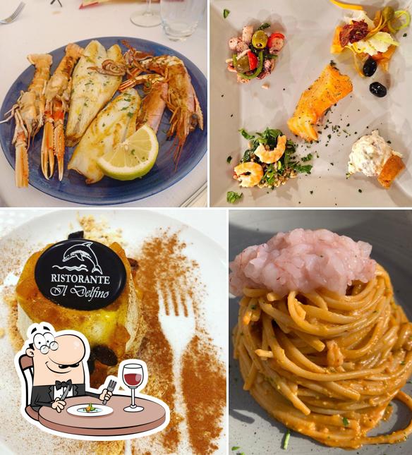 Platti al Trattoria Il Delfino