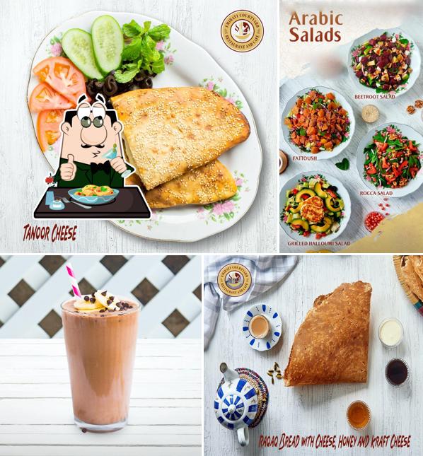 Food at Emirati Courtyard Cafe