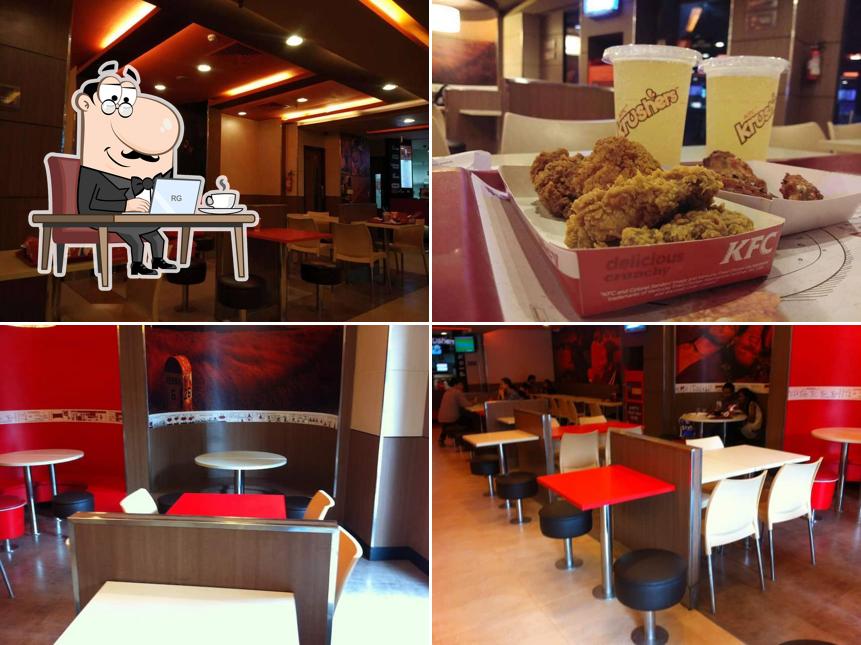 The interior of KFC