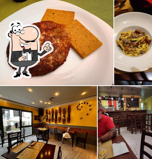 La immagine della interni e cibo di Osteria Rive Grande