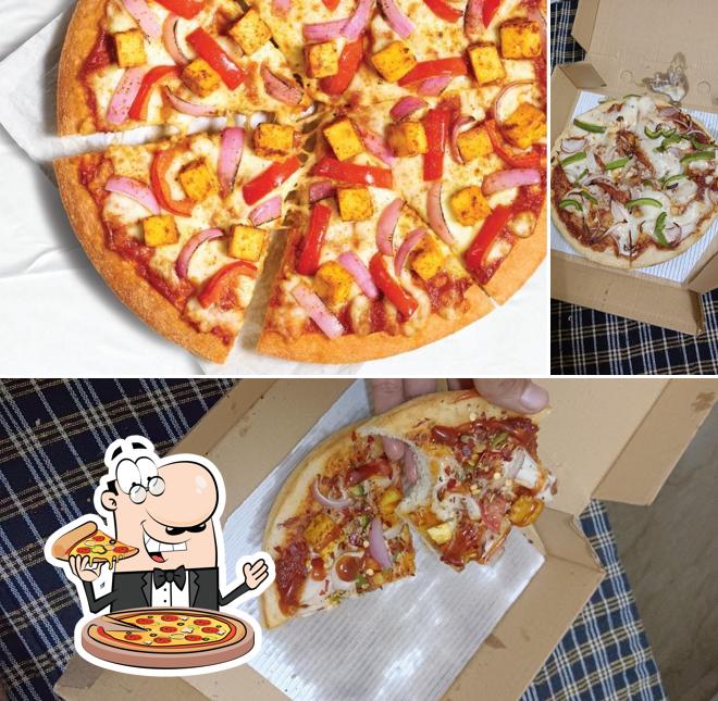 Pick different types of pizza