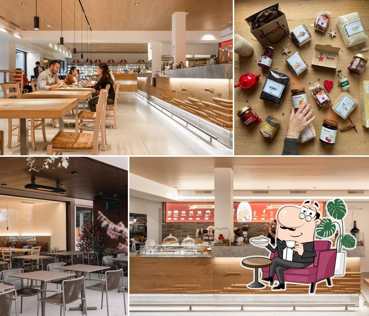 Gli interni di Bocon Bottega e Cucina