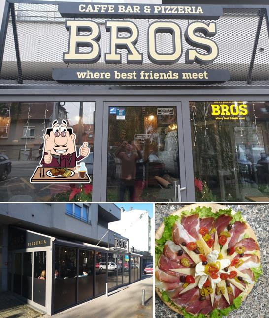 Prova i un pasto a base di carne a Caffe bar & Pizzeria Bros