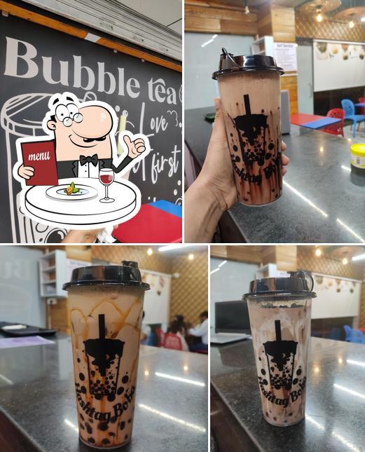Food at Hashtag Boba - BTS