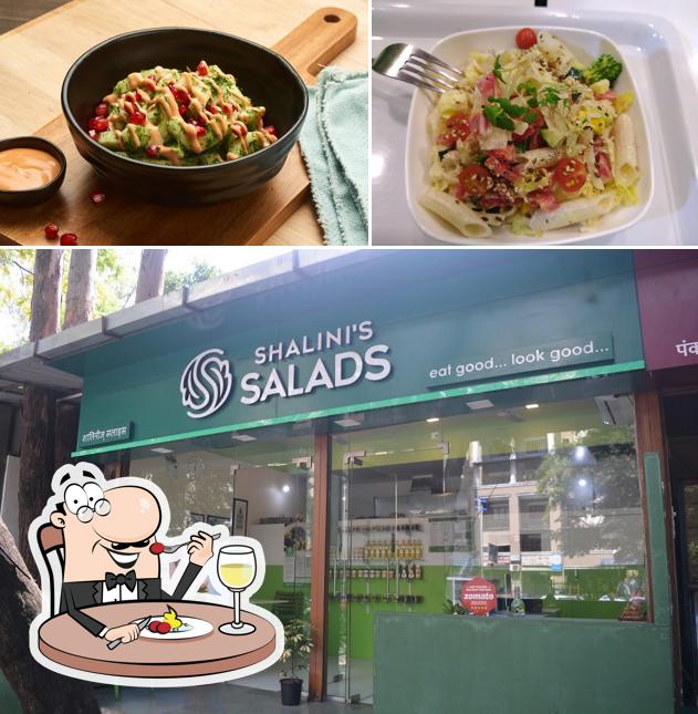 Shalini's Salads is distinguished by food and exterior