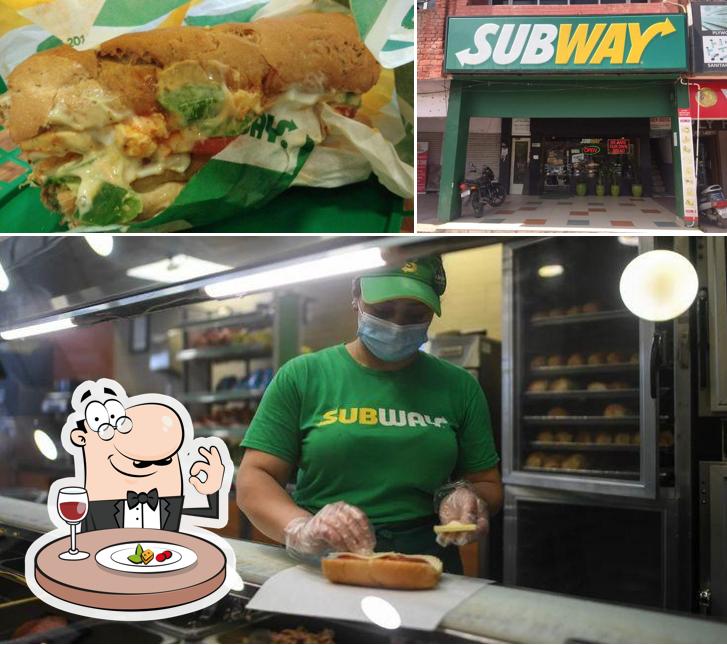 Among different things one can find food and exterior at Subway Sector 38