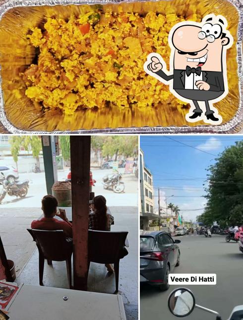 The photo of Veere Di Hatti (Chicken Restaurant) Jbp’s exterior and food