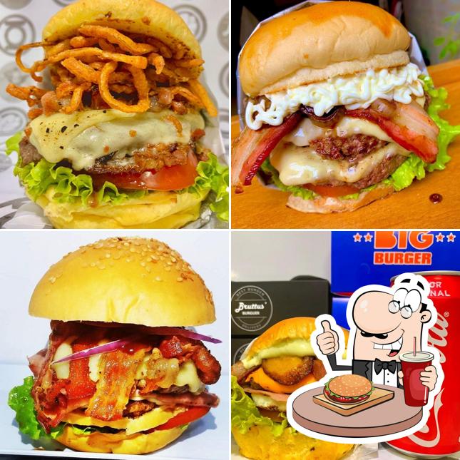 Consiga um hambúrguer no Bruttus Burguer Morada