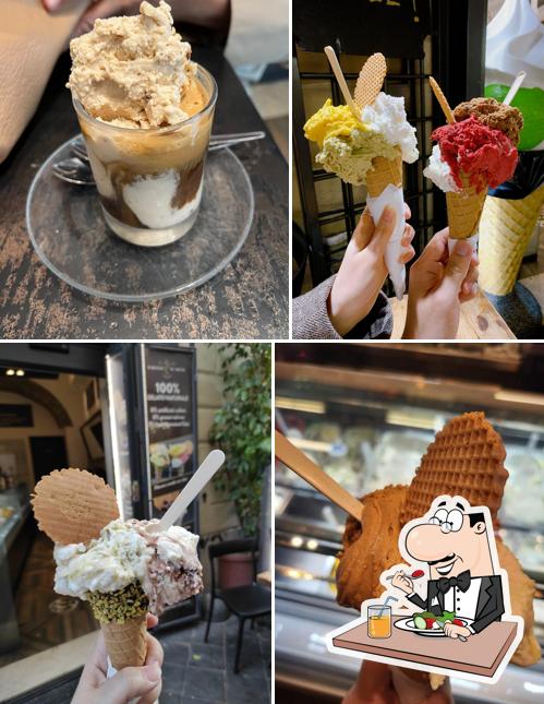 Platti al Gelateria Fiocco di neve