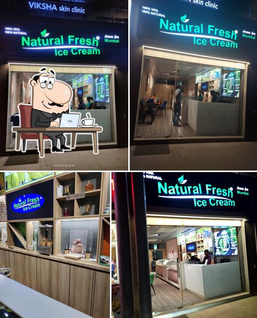 The interior of Natural Fresh Ice Cream