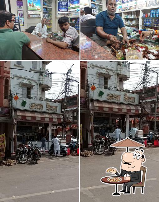 Check out the picture depicting exterior and interior at Anna Bhaiya