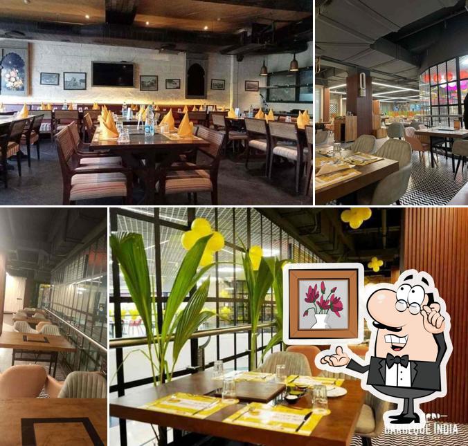 The interior of Barbeque India