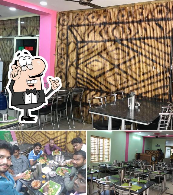 The interior of HOTEL DWARAKA