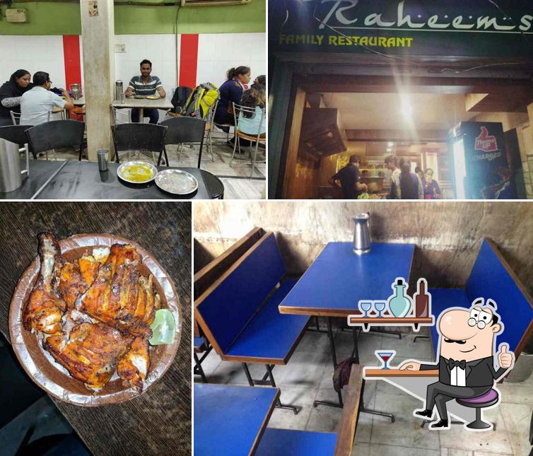 Take a seat at one of the tables at Rahim's Biryani
