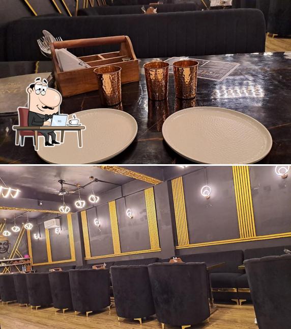 Take a seat at one of the tables at Vegestic Multicuisine