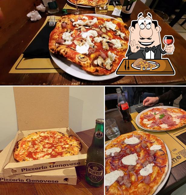 A Emme - Pizzeria genovese, puoi provare una bella pizza