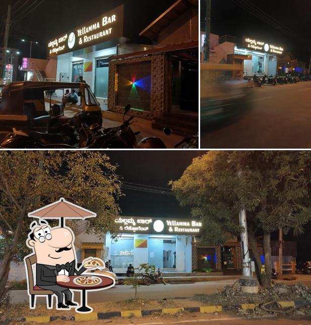 The exterior of Yellamma Bar and Restaurant