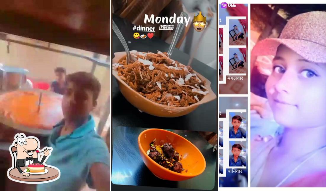 Bansi pav bhaji and bharkadevi ice cream offers a selection of desserts