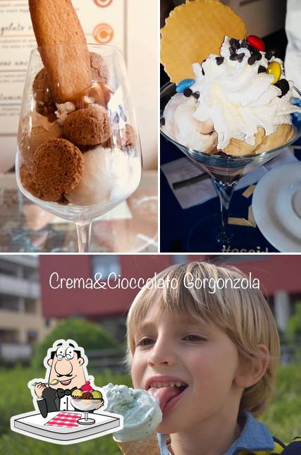 Buondì Caffetteria Gelateria serve un'ampia gamma di dolci