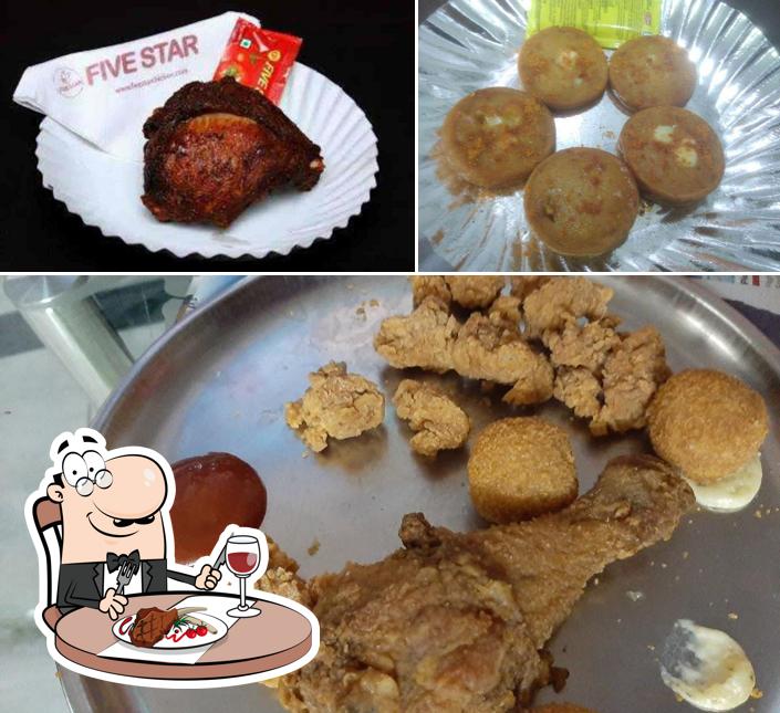 Try out meat dishes at Five Star Chicken