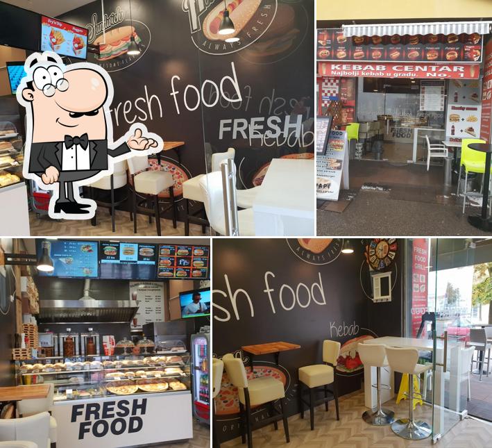 Gli interni di Fresh Food