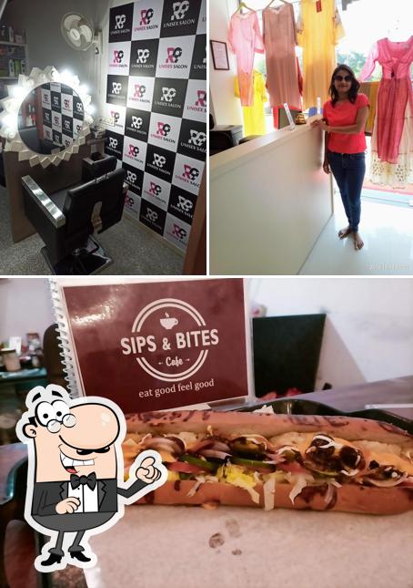 The photo of Sips & Bites Cafe’s interior and food