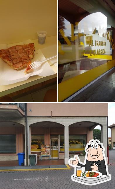 La cibo e esterno del ristorante