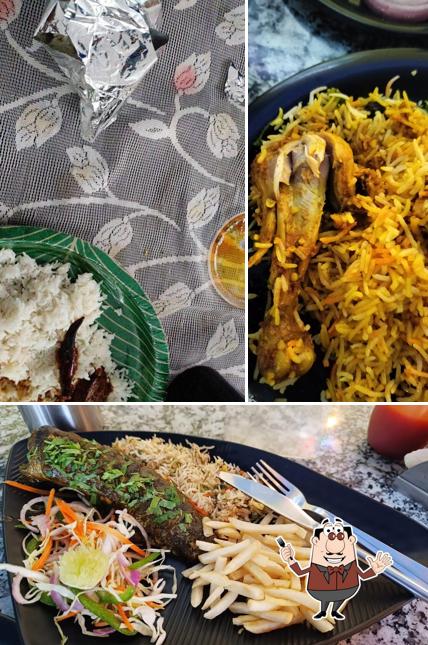 Food at Org Aqua Farm's Fresh Seafood Cafe