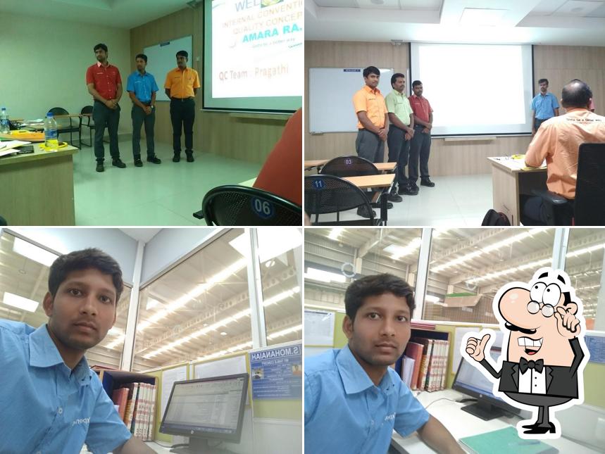 The interior of AMARA RAJA CANTEEN