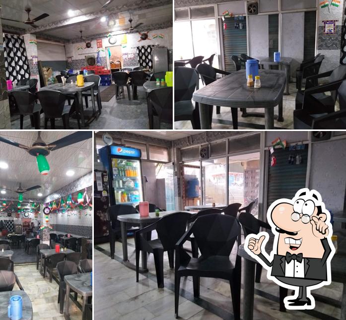 The interior of NEW AGRA FAST FOOD & RESTAURANT