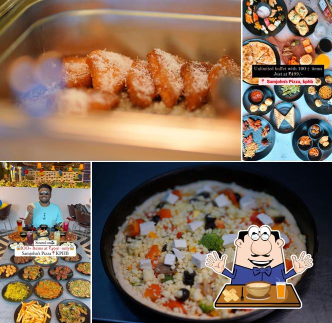 Food at Samjohn's Pizza As Rao Nagar