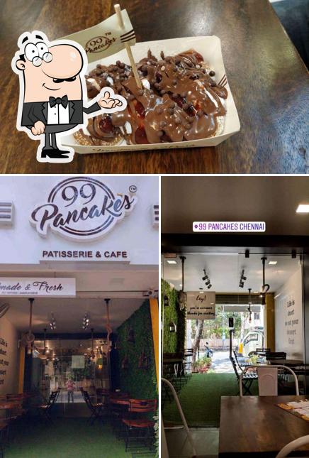 The picture of 99 Pancakes’s interior and food