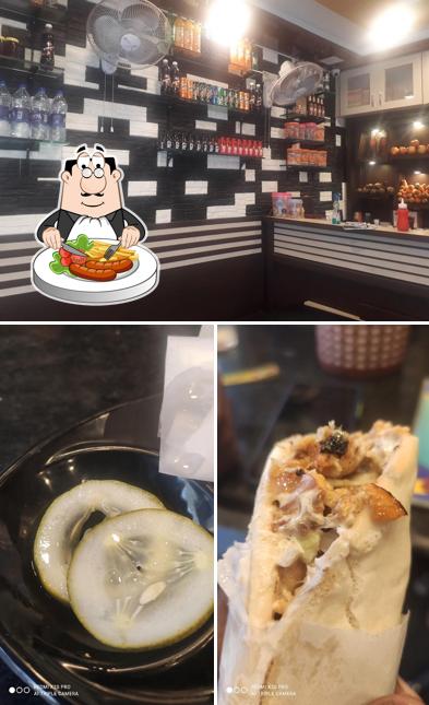 The restaurant's food and bar counter