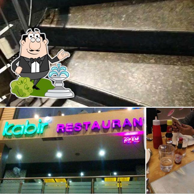 This is the image depicting exterior and beer at Kabir Restaurant